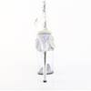 Pleaser - FLAMINGO808PREMRSN Sandaal met enkelband, Paaldans schoenen - Transparant/Zilverkleurig Product image